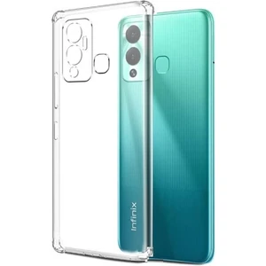 Infinix Hot 12 Kamera Korumalı Süper Silikon Kılıf Ekran Koruyucu