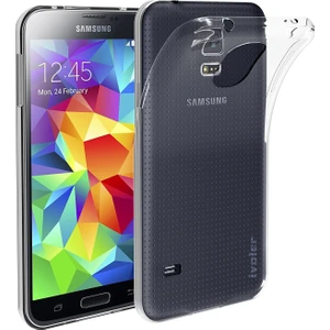 Samsung Galaxy S5 Kamera Korumalı Süper Silikon Kılıf Ekran Koruyucu