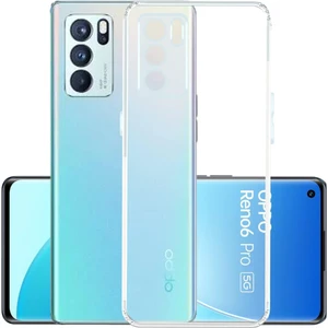 Oppo Reno 6 Kamera Korumalı Süper Silikon Kılıf Ekran Koruyucu