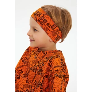 Turuncu Erkek Pamuklu Penye Kaymaz Terletmez Esnek Saç Bandı