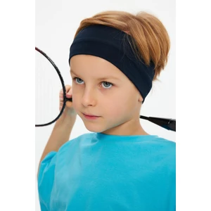 Lacivert Erkek Pamuklu Penye Kaymaz Terletmez Esnek Saç Bandı