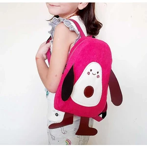 Daj Company Sevimli Avakado Desenli Küçük Boy Peluş Mini Erkek - Kız Çocuk Sırt ve Omuzda Kullanıma Uygun Çantası