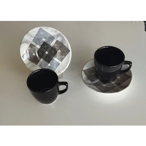 Keramika 4 Parça 2 Kişilik Kahve Fincan Takımı