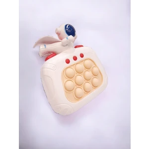 Popit Toys Elektronik Popit, Quick Push Konsol Uçan Astronot Model Beyaz