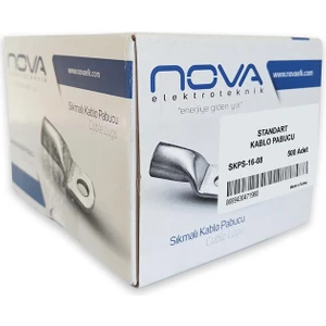 NOVA 16MM (M8) Standart Kablo Pabucu ( 20 Adet )