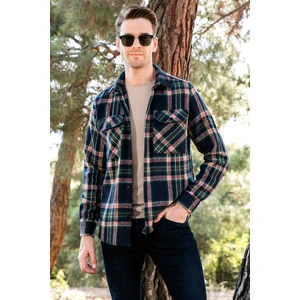 Ekoseli Çift Cepli Regular Fit Kışlık Oduncu Gömlek Erkek Gömlek CF24W127159
