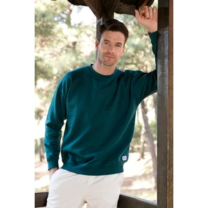 Regular Fit Bisiklet Yaka Pamuklu Içi Tüylü Yumuşak Şardonlu Sweat Erkek Sweat 5905255