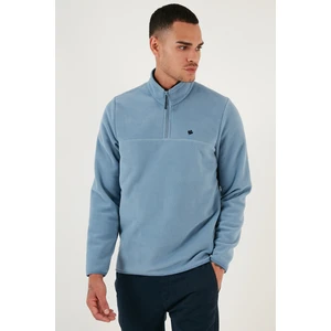 Slim Fit Anti-Pilling Tüylenme Yapmayan Bato Yaka Kışlık Şardonlu Polar Erkek POLAR 5906001