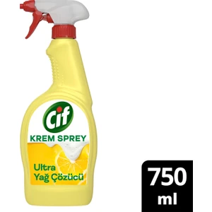 Krem Sprey Ultra Yağ Çözücü Yüzey Temizleyici Limon 750 ml