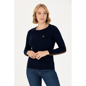 U.S. Polo Assn. Kadın Lacivert Triko Kazak 50269010-VR033