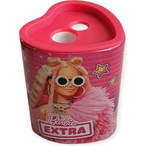 Barbie Extra Çift Bıçaklı Atık Hazneli Lisanslı Metal Kalemtraş