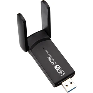 Coverzone USB Wifi 6 Adaptörü AX1800 Mbps Kablosuz USB Ağ Kartı USB Dongle Dual Band AX1800 Wifi 6 Reseptör