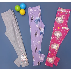 Baby Ellas 3-8 Yaş Kışlık Içi Şardonlu Üçlü Tayt Set (2023-2024 Sezon)