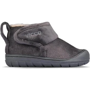 Fluff 959.B23K.404 Erkek Çocuk Bebe Panduf Füme 21-25