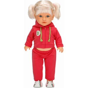 Dollz'n More Tina Sporty Bebek 45 Cm. - Koyu Pembe Eşofmanlı