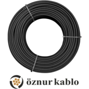 7 Metre Öznur 6 mm Solar Kablo H1Z2Z2-K Siyah (Fotovoltaik)