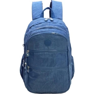 Klinkır Okul Çantası Lise Ortaokul Üniversite Hafif Kumaş Çok Cepli Kadın Sırt Çantası