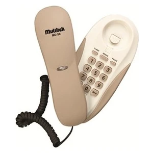 Md-50 Krem Kablolu Duvar Telefonu