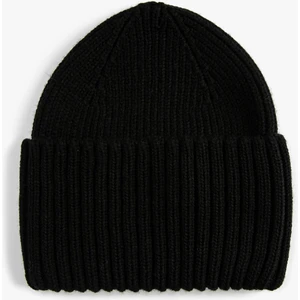 Lastikli Örgü Bere Kenarları Geniş Katlı