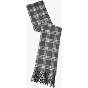 Ekoseli Atkı Püskül Detaylı Yumuşak Dokulu