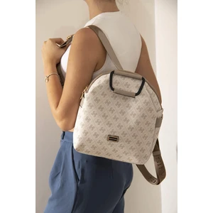 Silver Polo Kadın Sırt Çantası Krem - Kum SP771