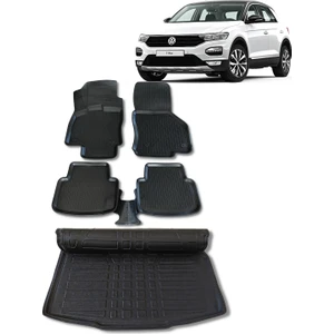Vw T-Roc Paspas Bagaj Havuzu Set 2016 Sonrası 3D Wöller Ultraflex Set