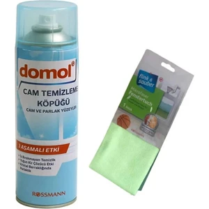 Domol  Cam Temizleme Köpüğü & Rossmann Mikrofiber Bez