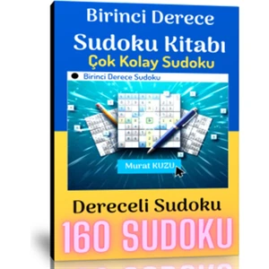 Dereceli Çok Kolay Sudoku Kitabı -Birinci Derece