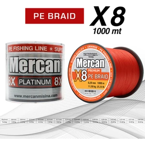 Pe Örgü Platinum 8x Ip   1000 M Turuncu  Misina