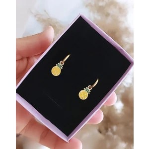 Atölye Eliz 316L Cerrahi Çelik Kız Çocuk Küpesi Ananas