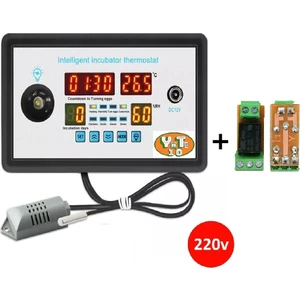 ZFX-W9005-V3 220VOLT Kuluçka Kontrolörü (Isı-Nem-Çevirme-Fan)