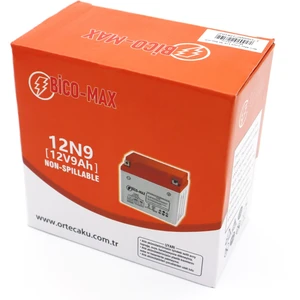Ortec Bicomax 12V 9 Ah 12N9A-BS Motosiklet Aküsü