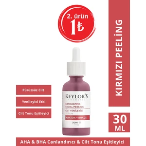 Aha & Bha Canlandırıcı & Cilt Tonu Eşitleyici Kırmızı Peeling Cilt Serumu (Aha 10% + Bha 2%) 30 ml