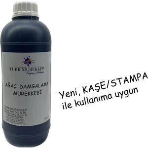 Turk Mürekkep Ağaç Damgalama / Markalama Mürekkebi Siyah 1000 Ml.