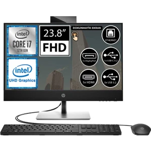 Hp Proone 440 G9 6D395EA03 I7-12700T 16GB 512SSD 23.8" Fullhd Touch Freedos All In One Bilgisayar