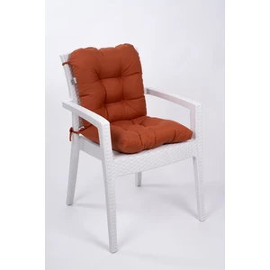 Neva Kiremit Pofidik Arkalıklı Sandalye Minderi Özel Dikişli Bağcıklı 44x88 Cm