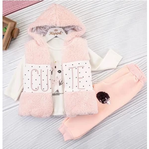 Hippil Baby Kız Bebek 3 Lü Şık Takım