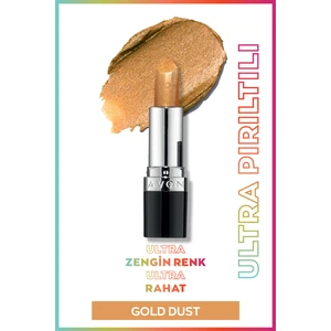 Ultra Shimmer Lipstick Gold Dust Parlak Renkli Etki 4 g Nemi Koruyan Formül