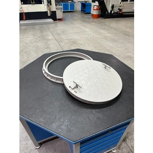 650 mm Yuvarlak Plastik Rögar Kapağı / Çerçeve + Kapak