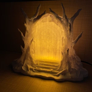 Root Made Yüzüklerin Efendisi Durin Kapısı Ledli Dekoratif Masa Lamba Lotr Biblo Orta Dünya