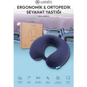 Wexta WX-HM02 Lacivert Seyahat Boyun Yastığı