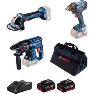 Gbh 180-LI Kırıcı Delici + Gws 180-LI Taşlama + Gdx 180 Lı Somun Sıkma +Bosch Gal 1880 Cv Şarj Cihazı 2X5.0 Ah Akü Seti