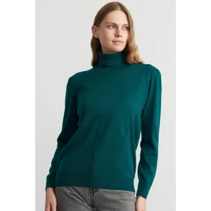 Çetinkaya Miyamira 2276 Kadın Balıkçı Yaka Yeşil Kazak