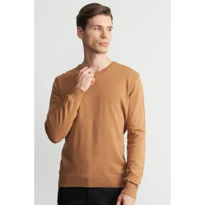 C.k K23 3176 Mnt Erk V Yaka Triko Bsc Camel