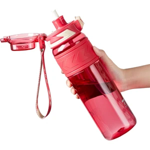 Tkk 1000ML Pipetli/pipetsiz Kullanıma Uygun Ölçü Skalalı Tritan Spor Matara