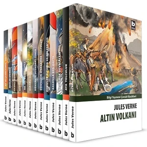 Ay'a Yolculuk  - Dünyanın Merkezine Yolculuk - İki Yıl Okul Tatili - Jules Verne - 13 Kitap