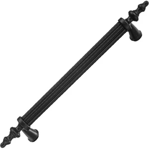 Siyah Boru Çekmece Dolap Kulpu 224MM 6 Adet