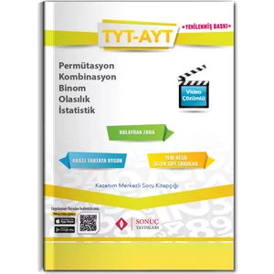 Sonuç Yayınları  TYT -AYT Permütasyon Kombinasyon Binom Olasılık Is