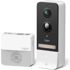 Tapo D230S1, 2K 5MP Tapo Akıllı Görüntülü Renkli Gece Görüş Destekli Kapı Zili, Pille çalışır, İki Yönlü Konuşma, IP64, Bulut/Yerel Depolama, Alexa ve Google Home ile Çalışır, Kolay Kurulum