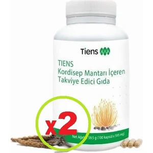 Tıens 2 Adet Kordiseps Mantarı Içeren Takviye Edici Gıda  (Cordyseps) Mantarı 100 Kapsül